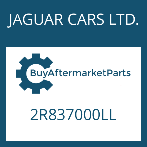 JAGUAR CARS LTD. 2R837000LL - 6 HP 26 SW