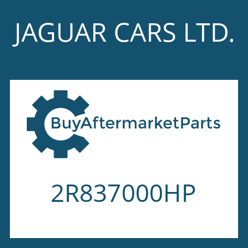 JAGUAR CARS LTD. 2R837000HP - 6 HP 26 SW