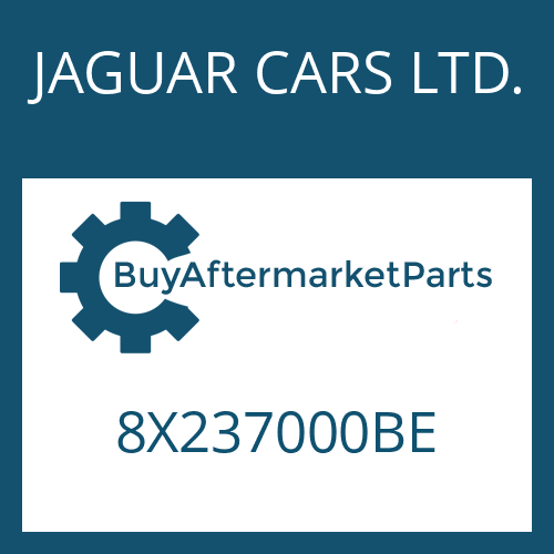 JAGUAR CARS LTD. 8X237000BE - 6 HP 26 SW for Heavy Equipment