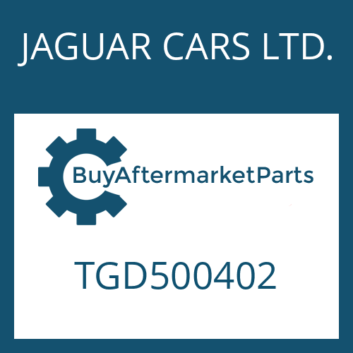 JAGUAR CARS LTD. TGD500402 - 6 HP 26 X SW