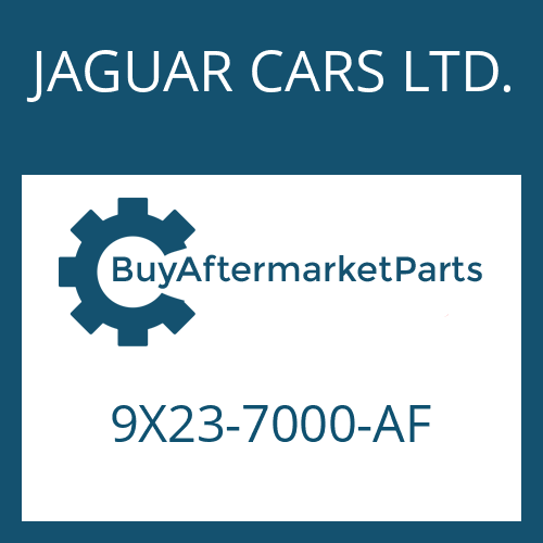 JAGUAR CARS LTD. 9X23-7000-AF - 6 HP 28 SW