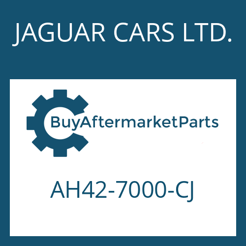 JAGUAR CARS LTD. AH42-7000-CJ - 6 HP 28 X SW