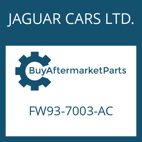 JAGUAR CARS LTD. FW93-7003-AC - 8HP70 HIS
