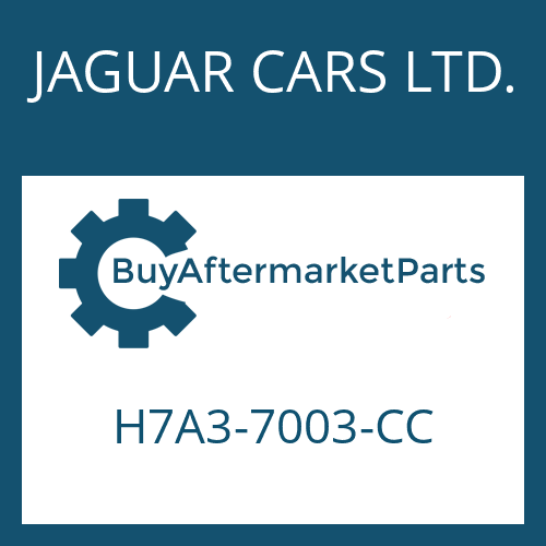 JAGUAR CARS LTD. H7A3-7003-CC - 8HP45X HIS
