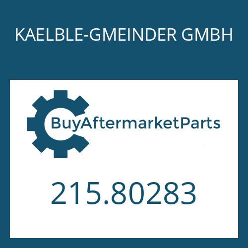 KAELBLE-GMEINDER GMBH 215.80283 - 4 S-150 GP
