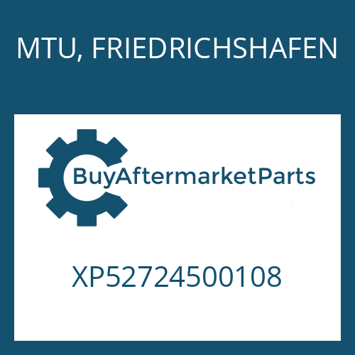 MTU, FRIEDRICHSHAFEN XP52724500108 - FILTER