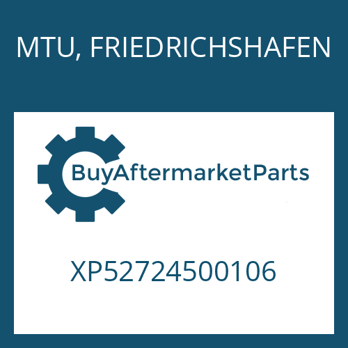 MTU, FRIEDRICHSHAFEN XP52724500106 - O-RING