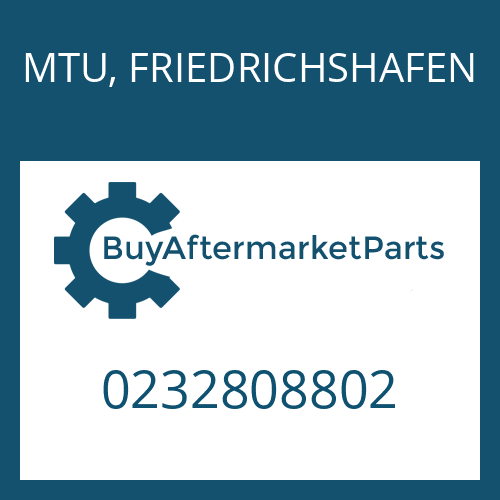 MTU, FRIEDRICHSHAFEN 0232808802 - BW 195