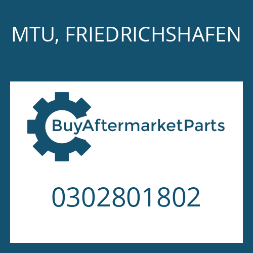 MTU, FRIEDRICHSHAFEN 0302801802 - BW 190 A