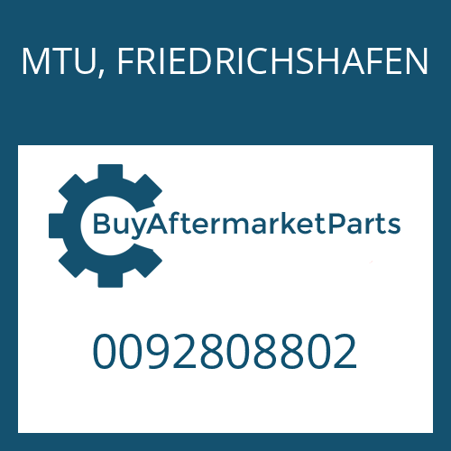 MTU, FRIEDRICHSHAFEN 0092808802 - BW 250