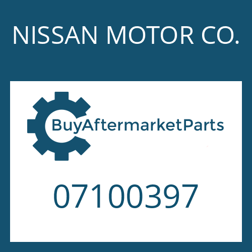 NISSAN MOTOR CO. 07100397 - S 5-35/2