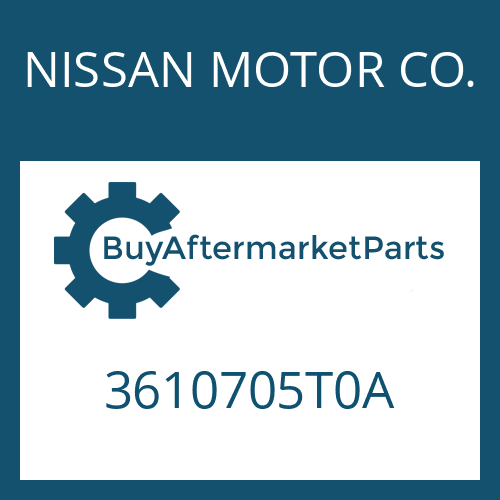 NISSAN MOTOR CO. 3610705T0A - HEXAGON SCREW