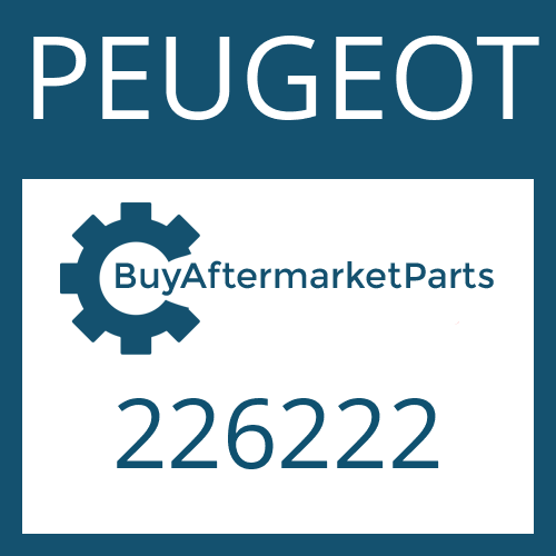 PEUGEOT 226222 - PUMP