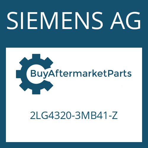 SIEMENS AG 2LG4320-3MB41-Z - 2 K 300 GA