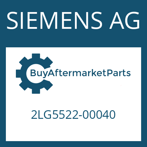 SIEMENS AG 2LG5522-00040 - CONNECTING PARTS