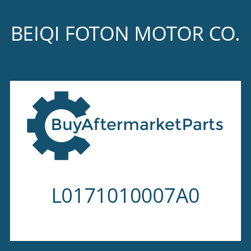 BEIQI FOTON MOTOR CO. L0171010007A0 - 5 S 400 V