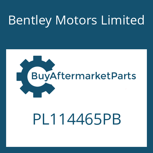 Bentley Motors Limited PL114465PB - 6 HP 32 SW