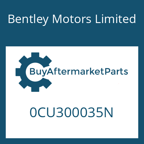 Bentley Motors Limited 0CU300035N - 8HP90A74 SW