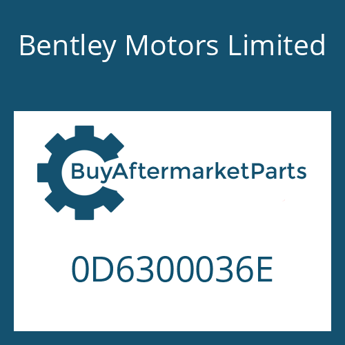 Bentley Motors Limited 0D6300036E - 8HP95A