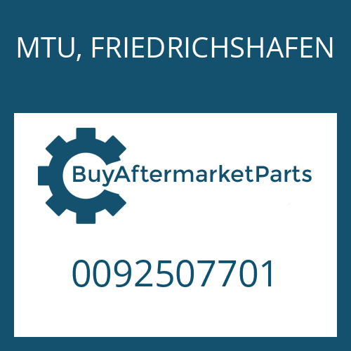 MTU, FRIEDRICHSHAFEN 0092507701 - COUPLING