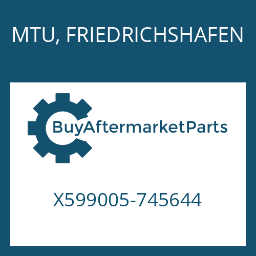 MTU, FRIEDRICHSHAFEN X599005-745644 - PUMP