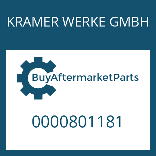 KRAMER WERKE GMBH 0000801181 - WASHER