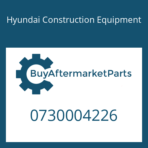 Hyundai Construction Equipment 0730004226 - WASHER