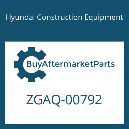 Hyundai Construction Equipment ZGAQ-00792 - SCREW-CAP