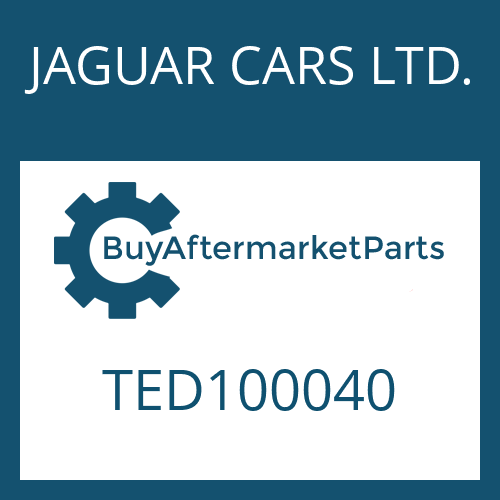 JAGUAR CARS LTD. TED100040 - OIL PAN