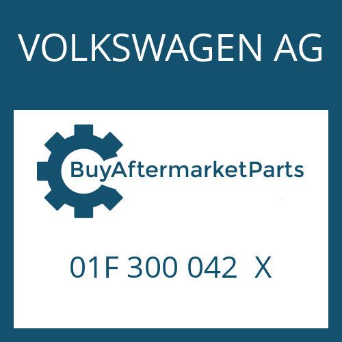 VOLKSWAGEN AG 01F 300 042 X - 4 HP 18 FLA for Heavy Equipment