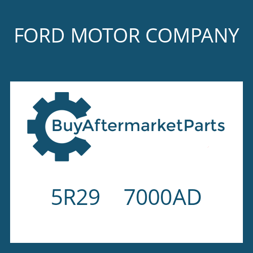 FORD MOTOR COMPANY 5R29 7000AD - 6 HP 26 SW