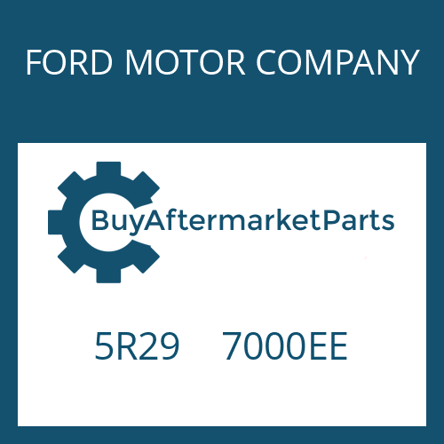 FORD MOTOR COMPANY 5R29 7000EE - 6 HP 26 SW