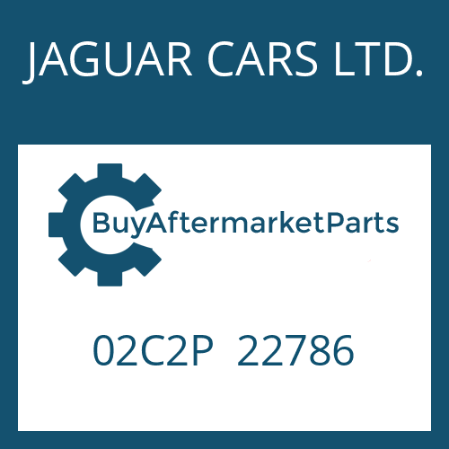 JAGUAR CARS LTD. 02C2P 22786 - 6 HP 28 SW