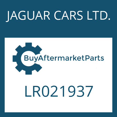 JAGUAR CARS LTD. LR021937 - 6 HP 28 X SW