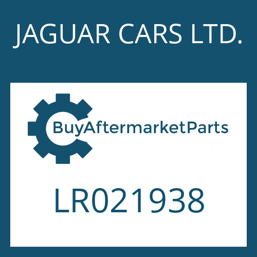 JAGUAR CARS LTD. LR021938 - 6 HP 28 X SW