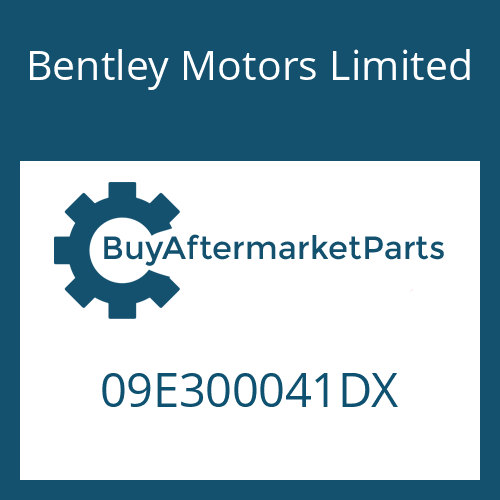 Bentley Motors Limited 09E300041DX - 6 HP 28 A 61 SW