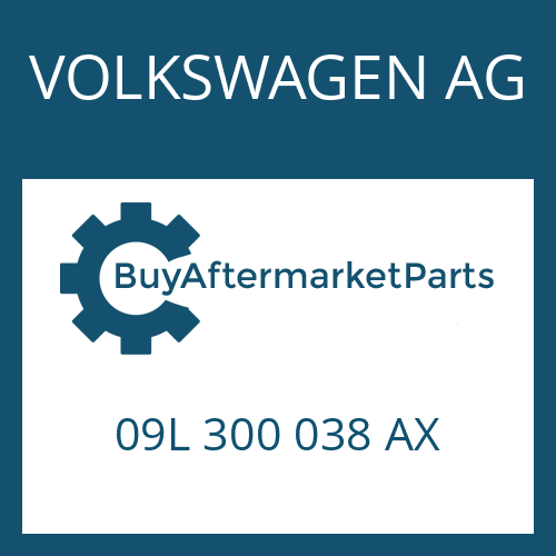 VOLKSWAGEN AG 09L 300 038 AX - 6 HP 19 A SW