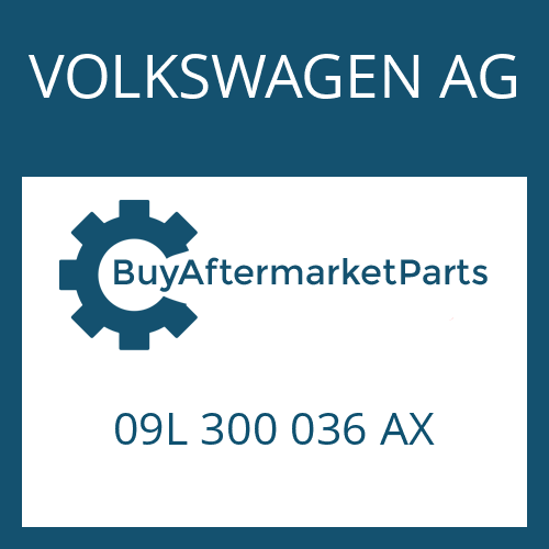 VOLKSWAGEN AG 09L 300 036 AX - 6 HP 19 A SW