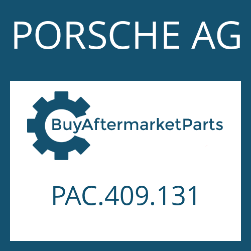 PORSCHE AG PAC.409.131 - COVER