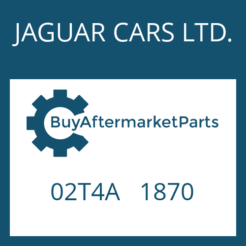 JAGUAR CARS LTD. 02T4A 1870 - 8HP70X HIS SW