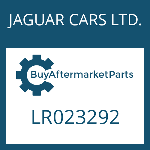 JAGUAR CARS LTD. LR023292 - SMALL COMPONENTS SET