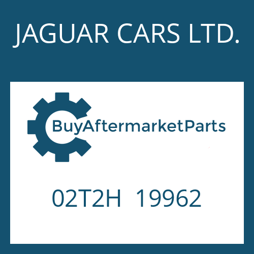 JAGUAR CARS LTD. 02T2H 19962 - 8HP45X SW