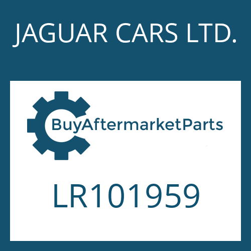 JAGUAR CARS LTD. LR101959 - 9HP48QX SW