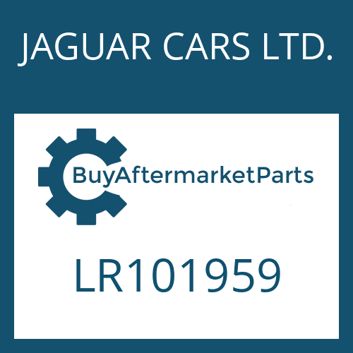 JAGUAR CARS LTD. LR101959 - 9HP48QX SW for Heavy Equipment