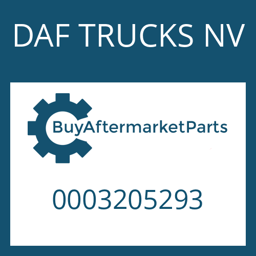 DAF TRUCKS NV 0003205293 - SHAFT