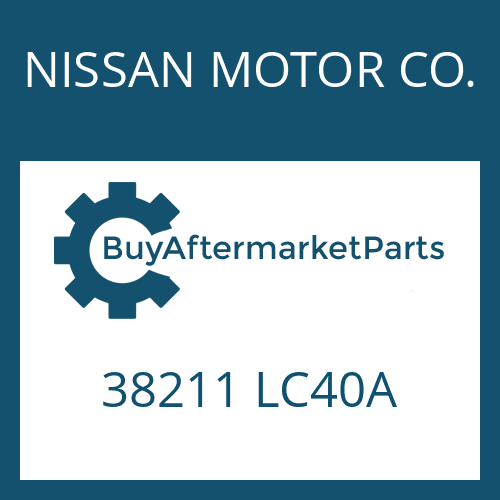 NISSAN MOTOR CO. 38211 LC40A - OUTPUT FLANGE