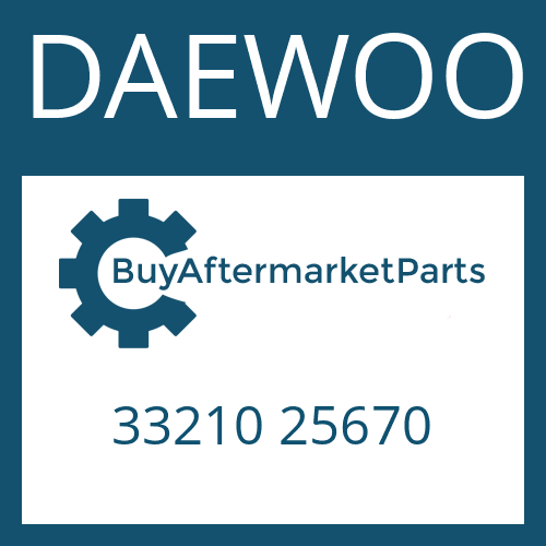 DAEWOO 33210 25670 - 12 AS 2331 TO