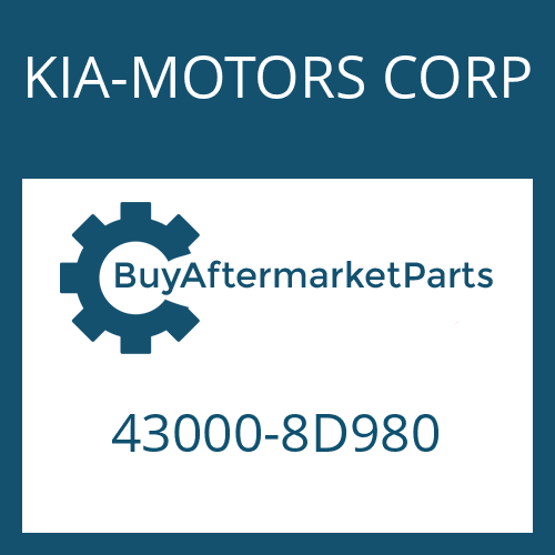 KIA-MOTORS CORP 43000-8D980 - 6 S 1600 BD