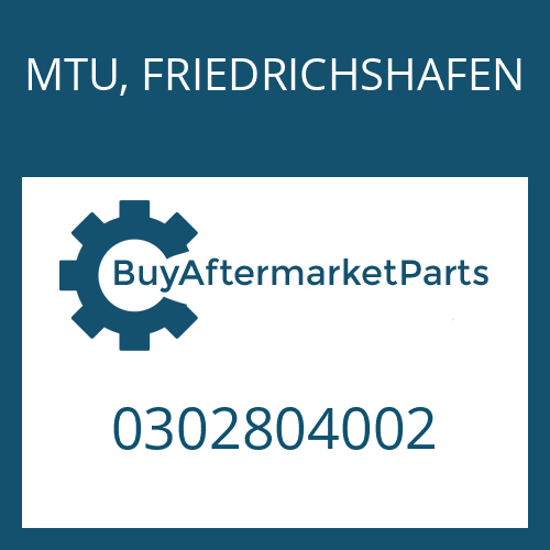 MTU, FRIEDRICHSHAFEN 0302804002 - BW 190