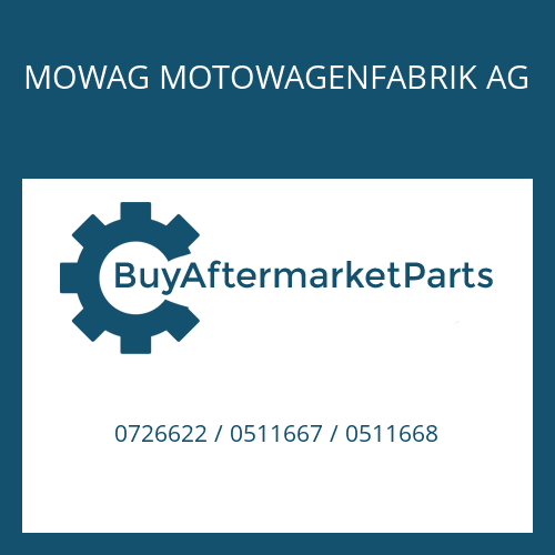 MOWAG MOTOWAGENFABRIK AG 0726622 / 0511667 / 0511668 - PERIPHERALS